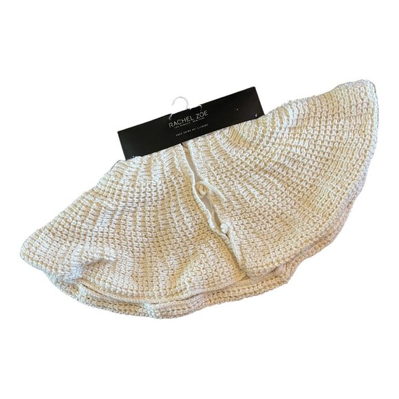Rachel Zoe 45" Knitted Ivory Christmas Tree Skirt With Faux Fur Lining Boho - Picture 2 of 7